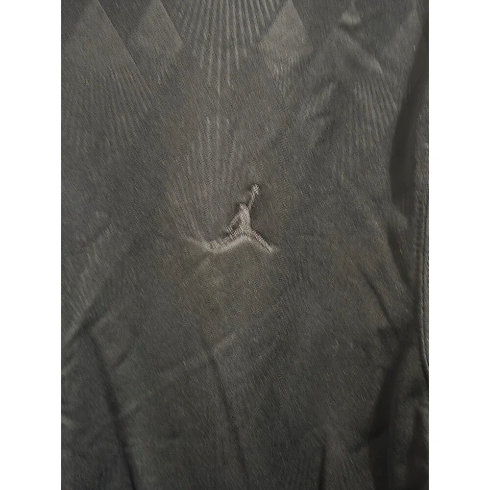Air Jordan Track Jacket Geo Metric Pattern Black Men's Size L
